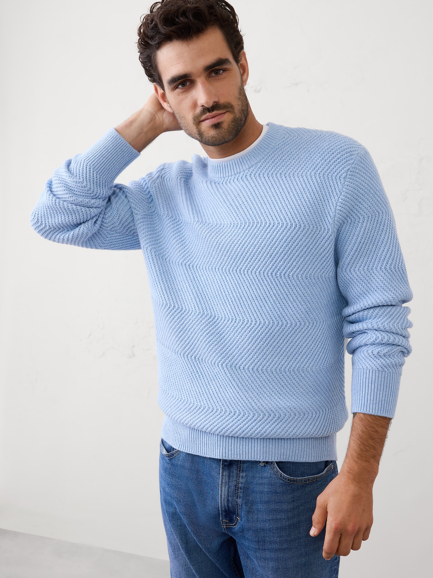 Zigzag Textured Sweater