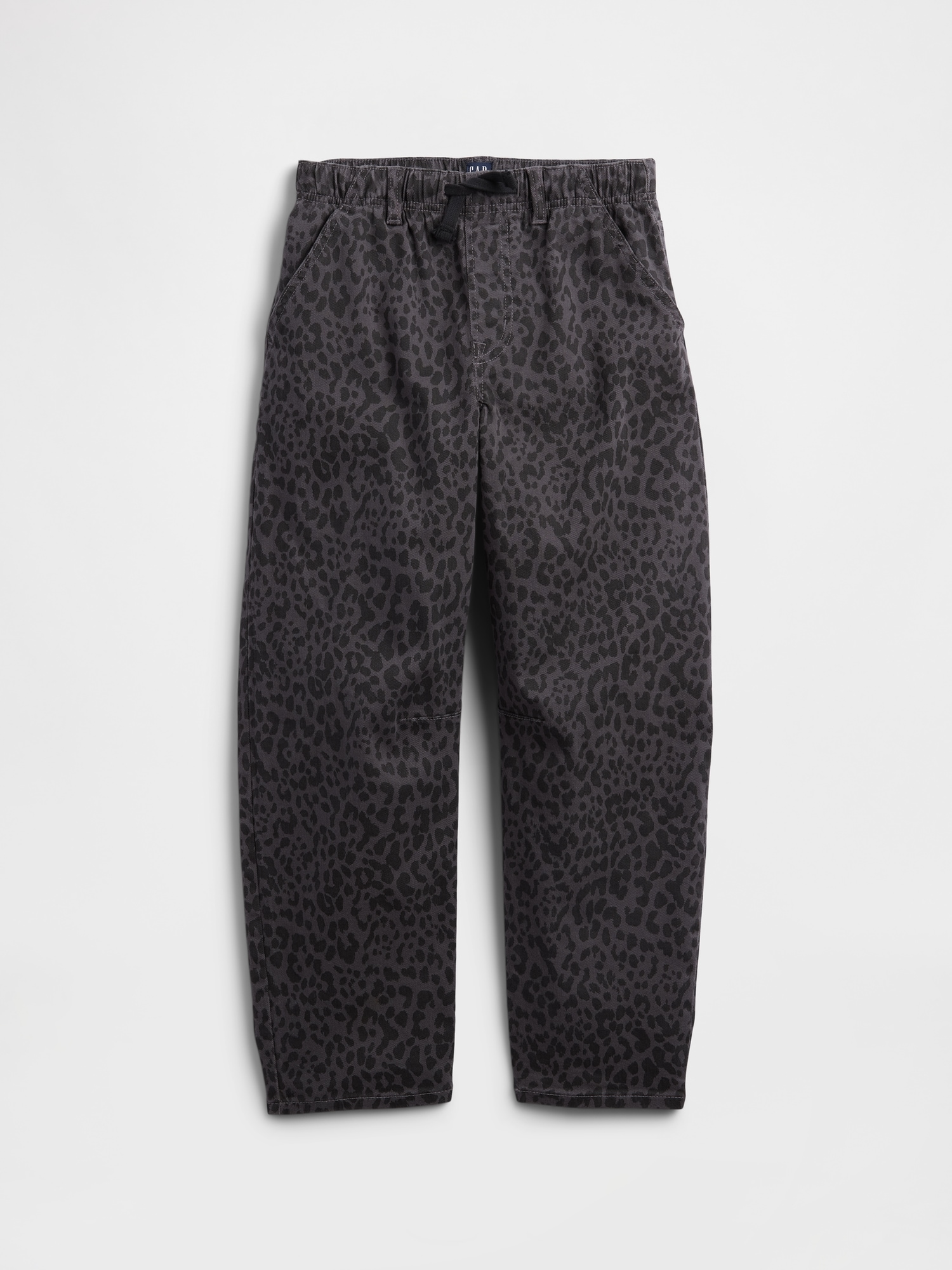 Kids High Rise Pull-On Barrel Jeans