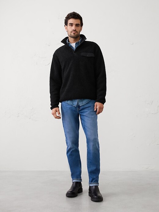 Quarter Snap Sherpa | Banana Republic Factory