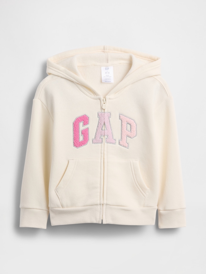 babyGap リラックスフィット GAPロゴ ジップアップパーカー-0