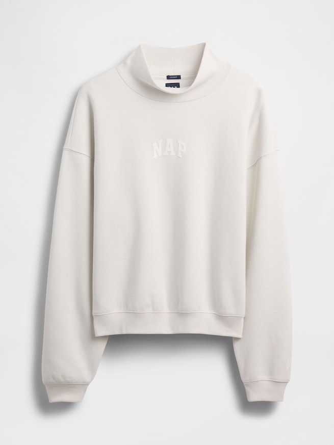 ヴィンテージソフト NAPロゴ モックネック スウェットシャツ-4