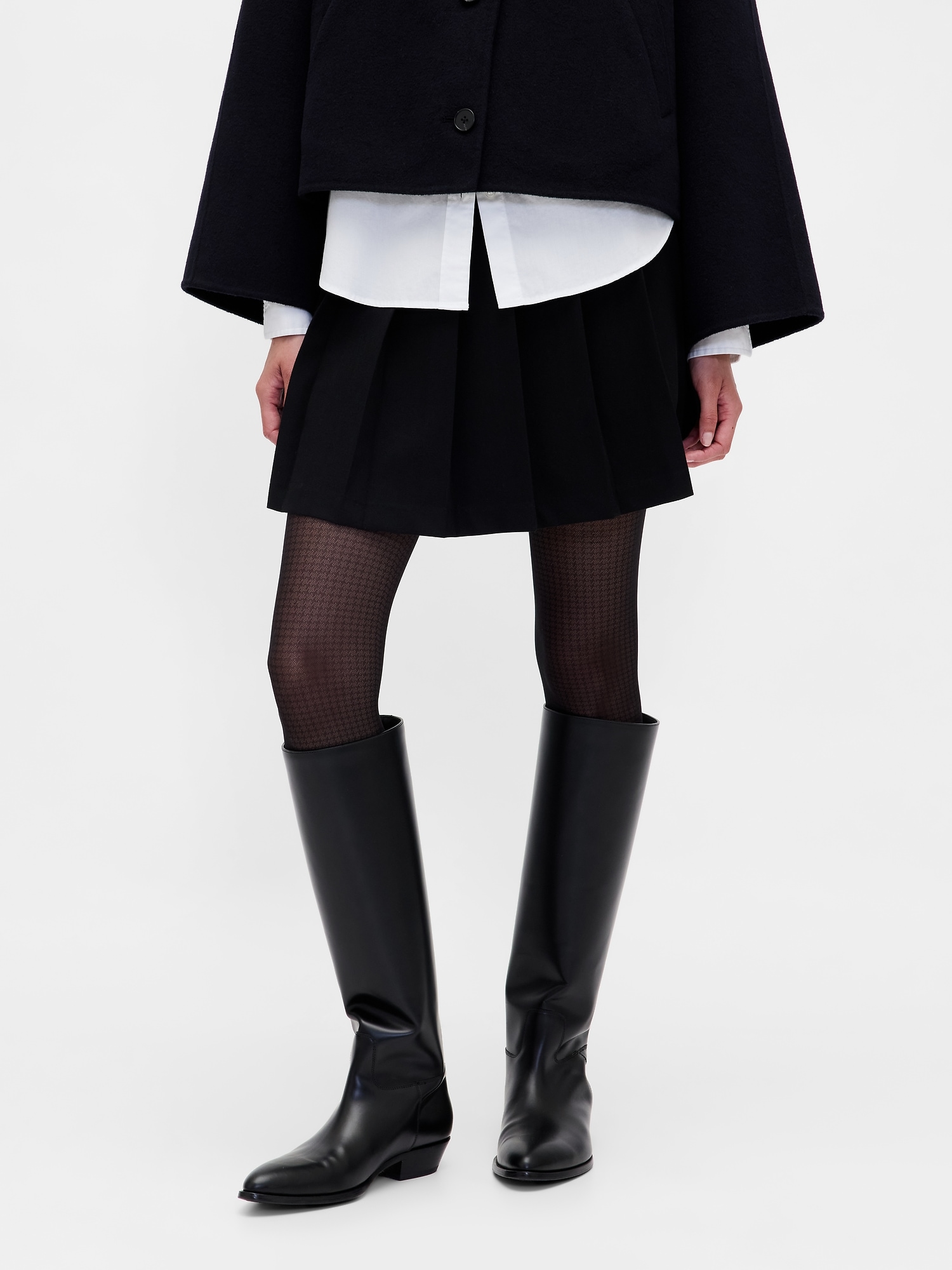 COLLANT À MOTIF - Noir Et Carreaux Pied-De