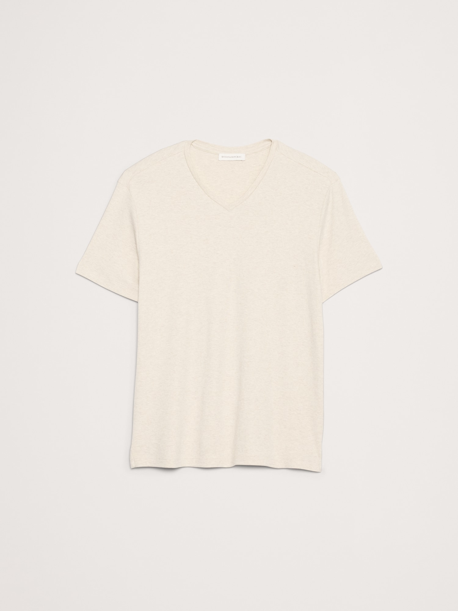 Luxury-Touch VネックTシャツ-3