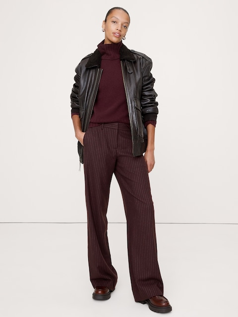The Everyday Wide-Leg Pant in Flannel