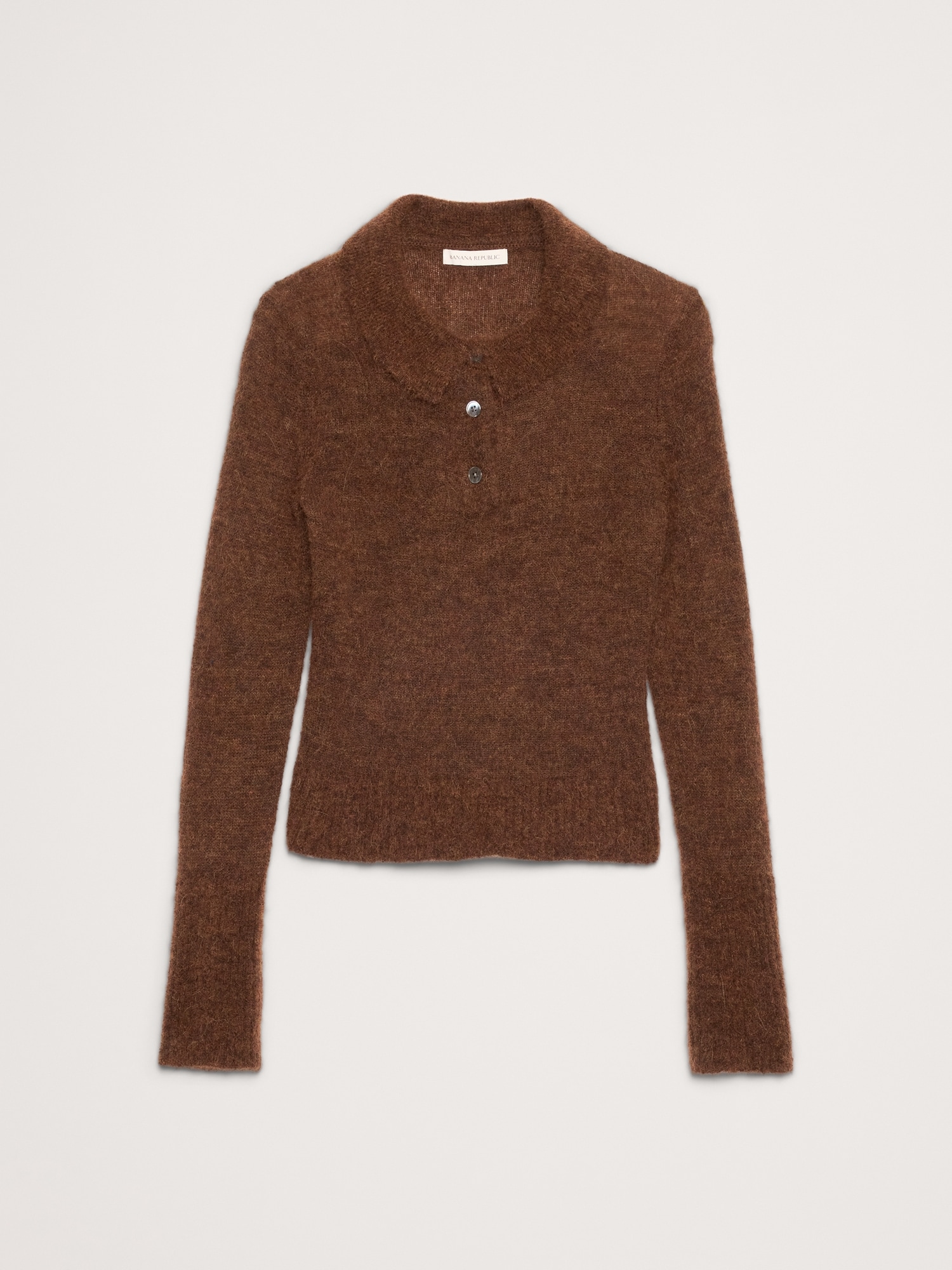 イタリアン アルパカ ブレンド ニットポロ-3