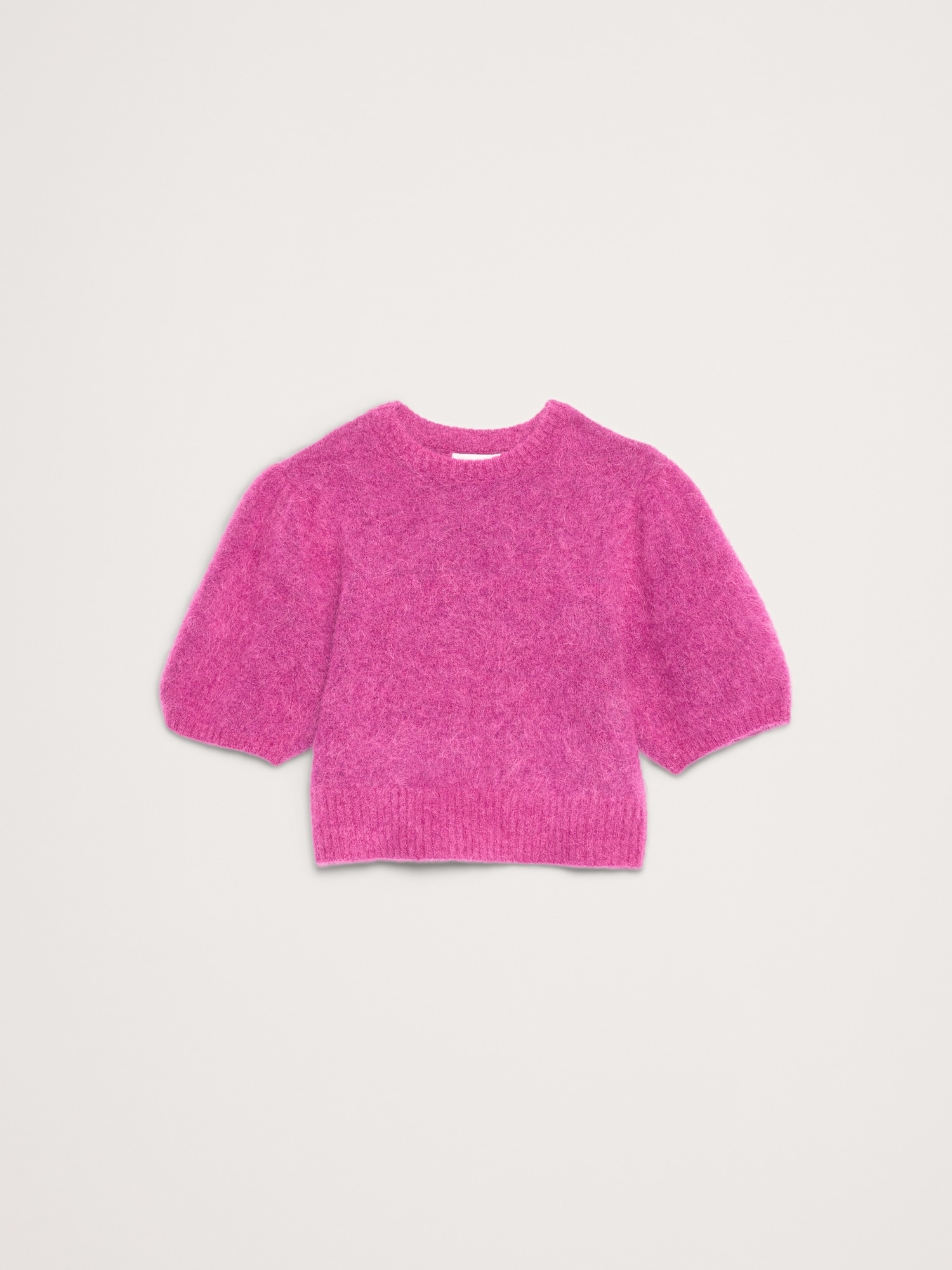 ファジー アルパカブレンド パフスリーブ セーター-3