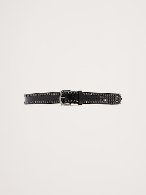 CEINTURE EN CUIR CLOUTÉE