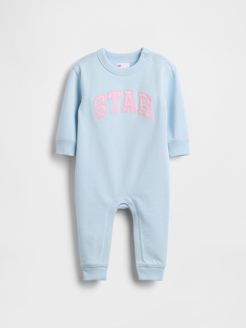 Gap &times; Sandy Liang ヴィンテージソフト ロゴ カバーオール (ベビー)
