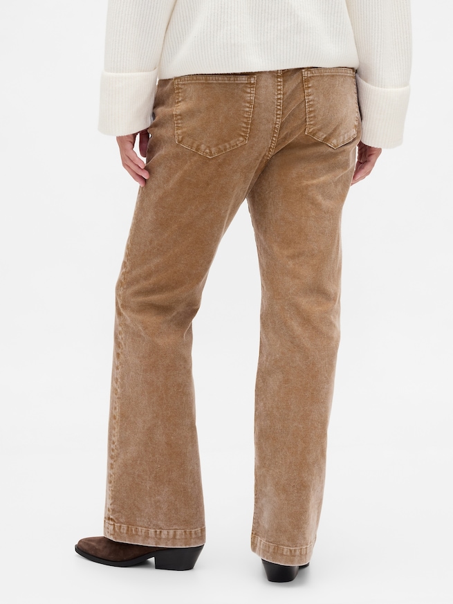 ローライズ コーデュロイ ロング＆リーンパンツ-5