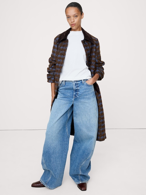 ヴィンテージ コットン モックネックTシャツ