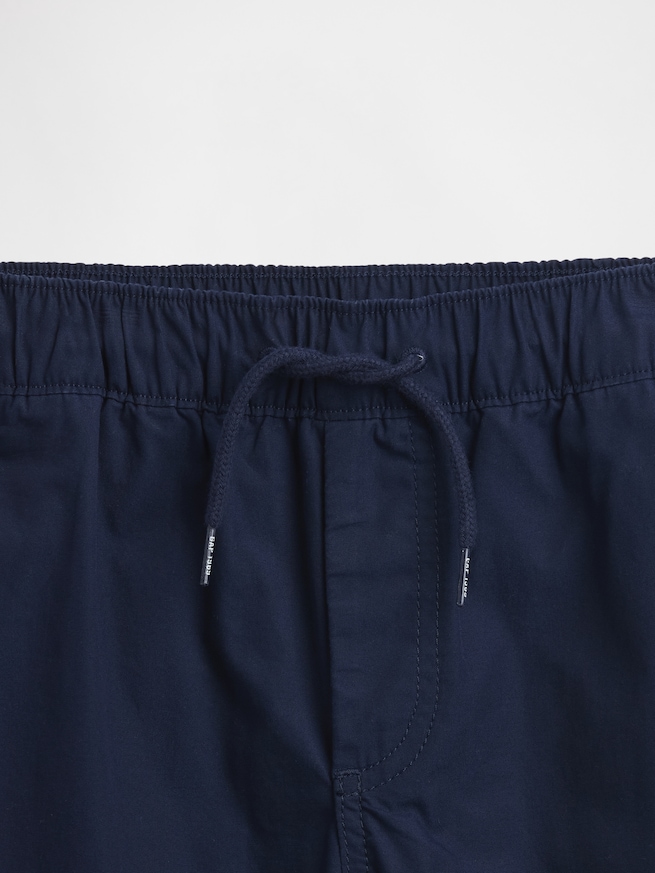 裏地付き ポプリンリラックスフィット ジョガーパンツ (キッズ)-4