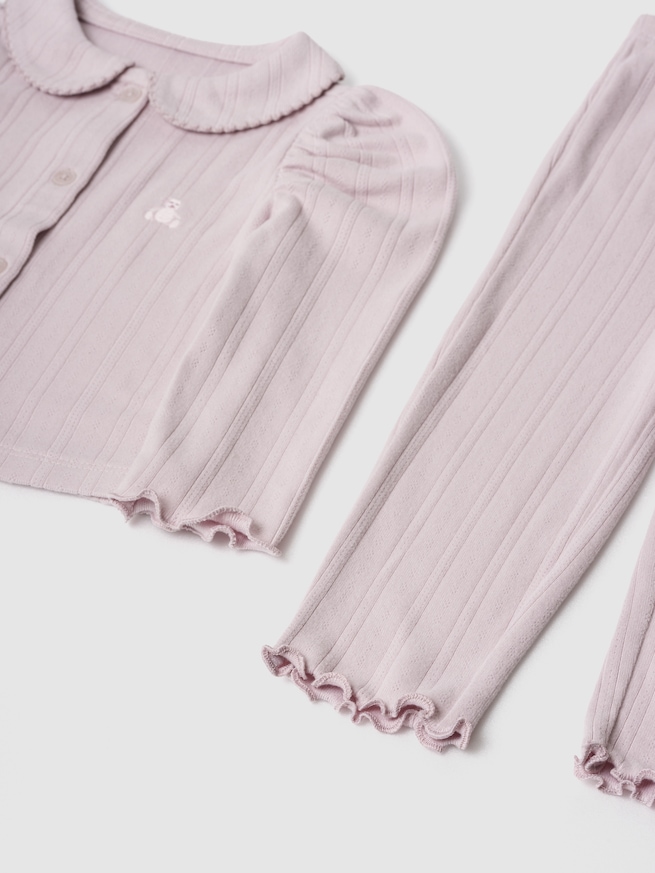 ポインテール リブ コーデセット (ベビー)-3