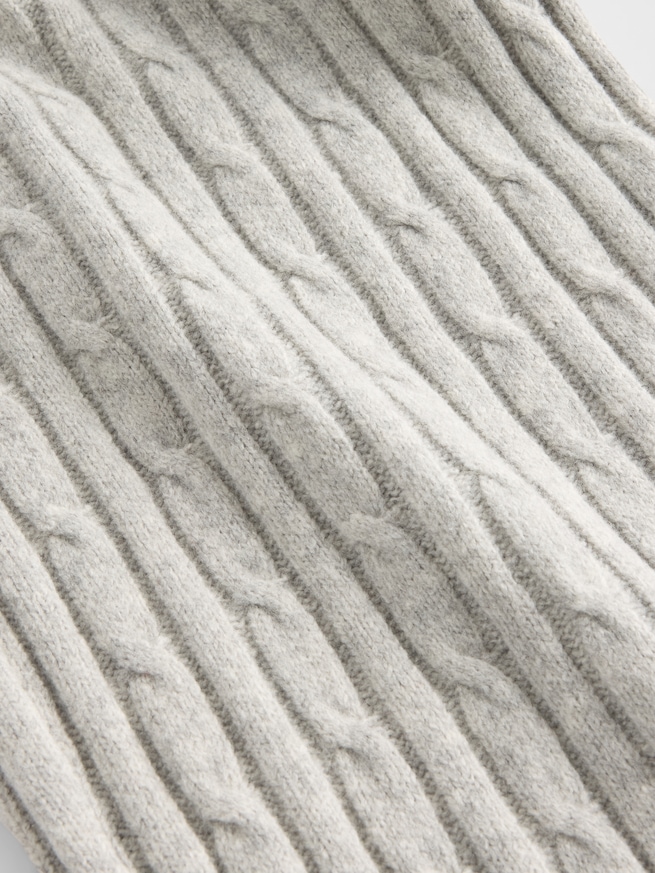 CashSoft カシミヤタッチ ケーブルニットパンツ-4