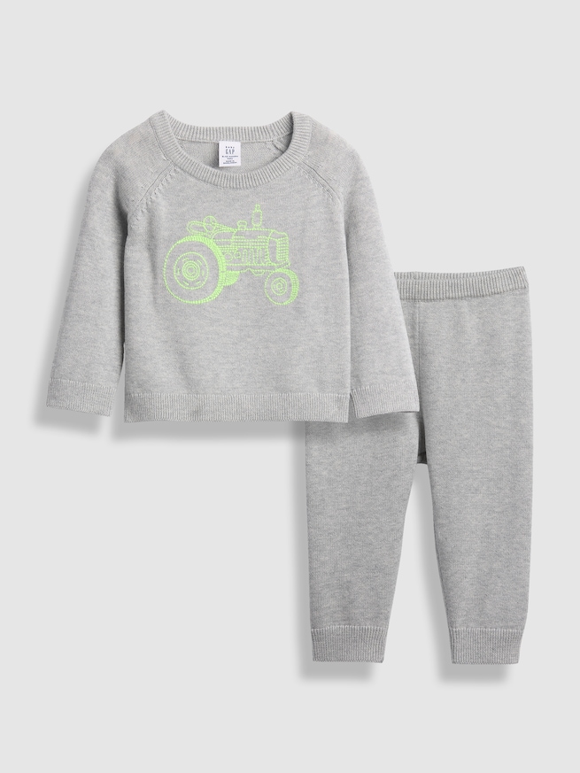 グラフィック ニットセット (ベビー)-0