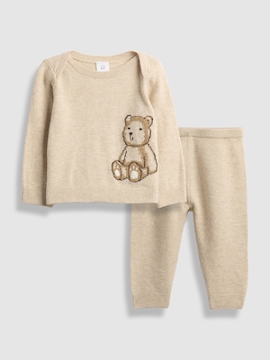 CashSoft カシミヤタッチ ブラナンベア ニットセット (ベビー)