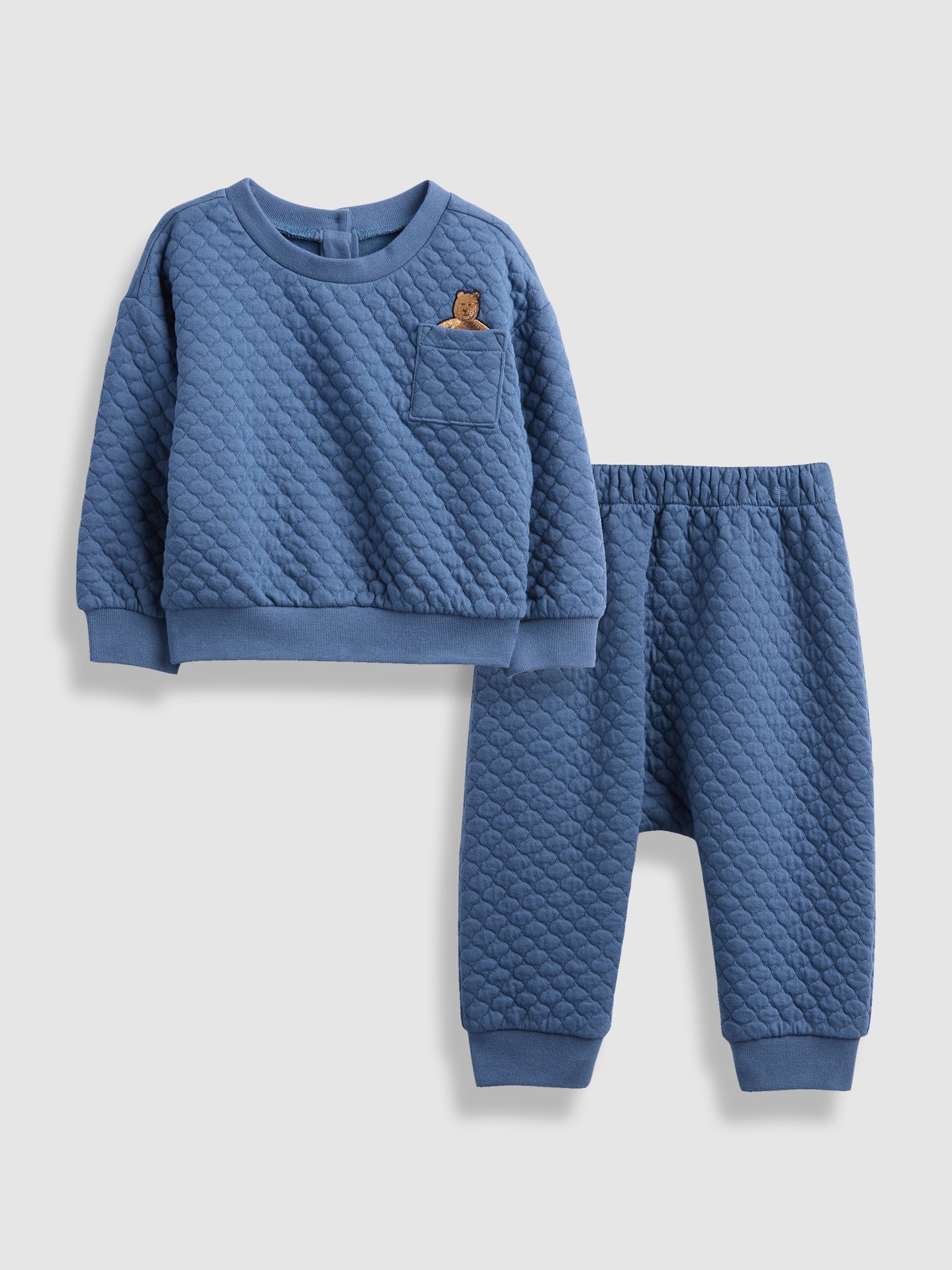 Gap キルティング ブラナンベア ポケット コーデセット (ベビー) Gap キルティング ブラナンベア ポケット コーデセット (ベビー)