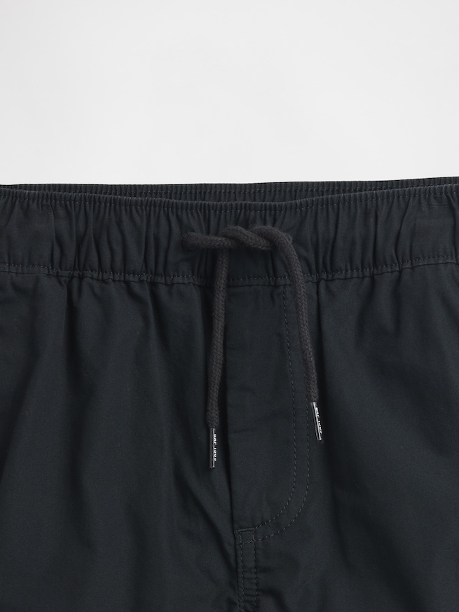 裏地付き ポプリンリラックスフィット ジョガーパンツ (キッズ)-4