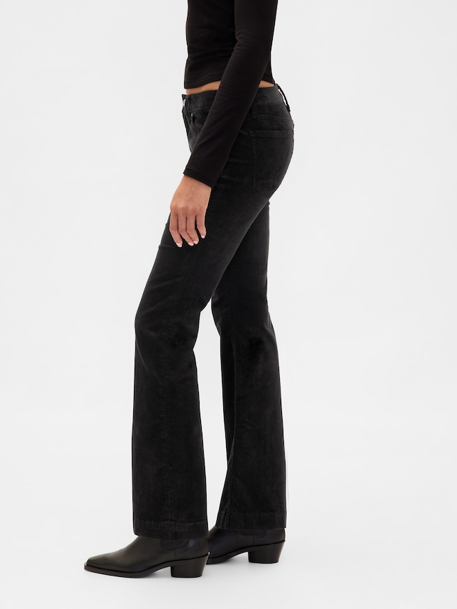 ローライズ コーデュロイ ロング＆リーンパンツ-2