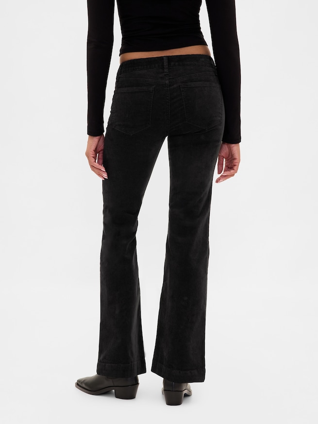 ローライズ コーデュロイ ロング＆リーンパンツ-3