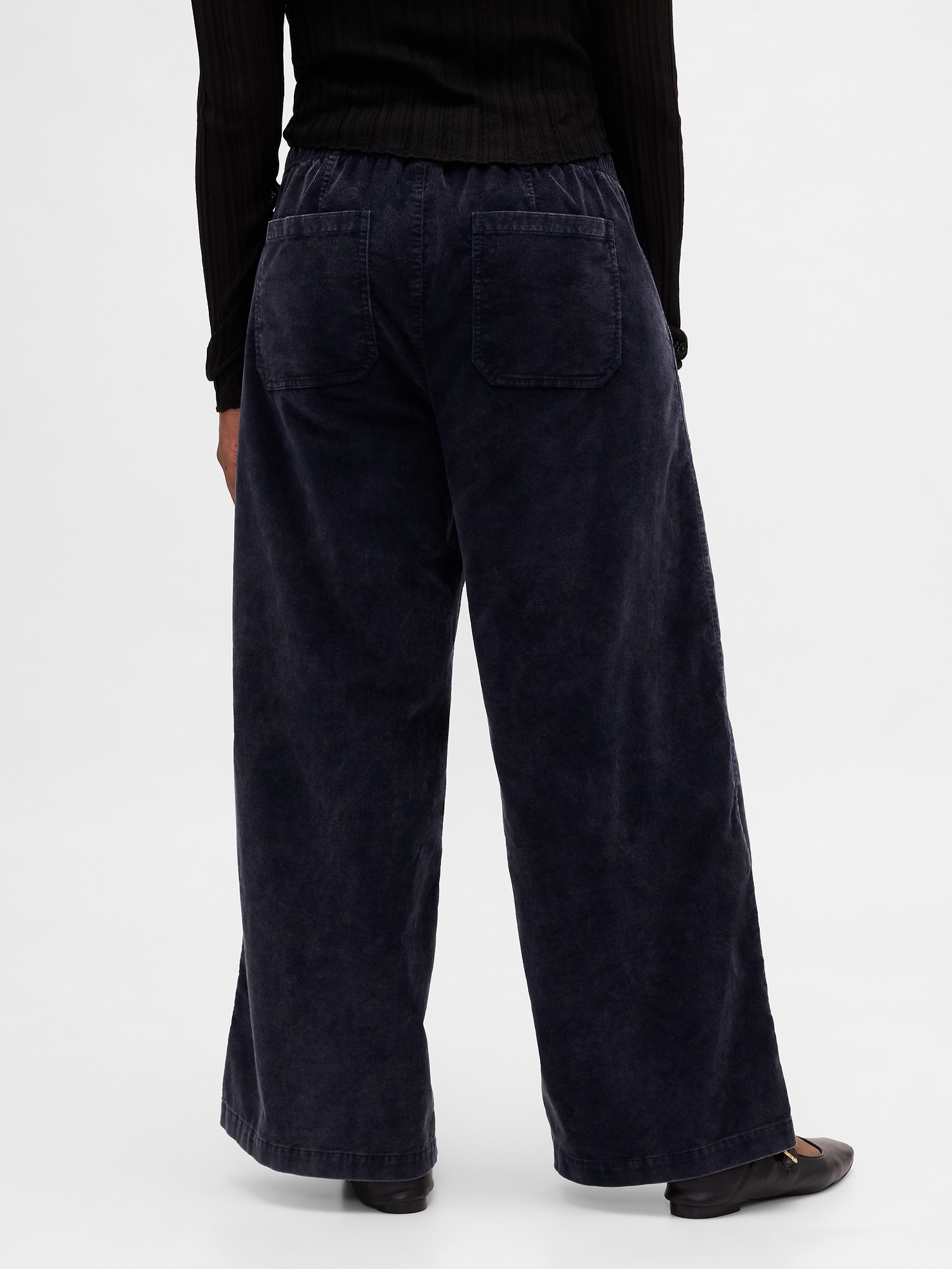 ミッドライズ コーデュロイ バギーパンツ-4