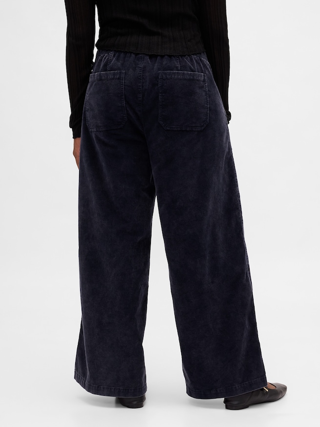 ミッドライズ コーデュロイ バギーパンツ-4