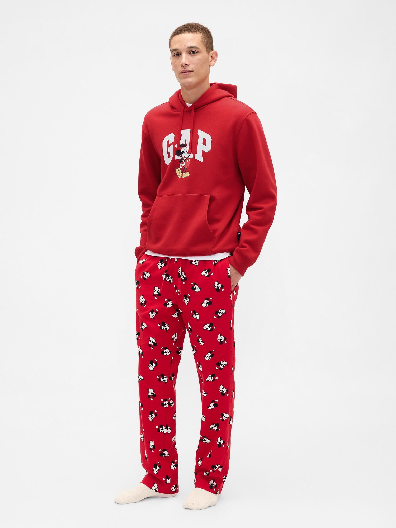 Gap &times; ディズニー リラックスフィット フランネル パジャマパンツ-2