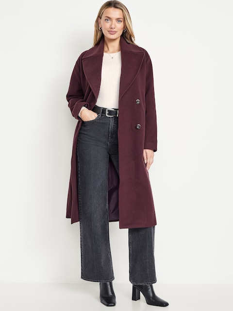 Oversized Twill Overcoat