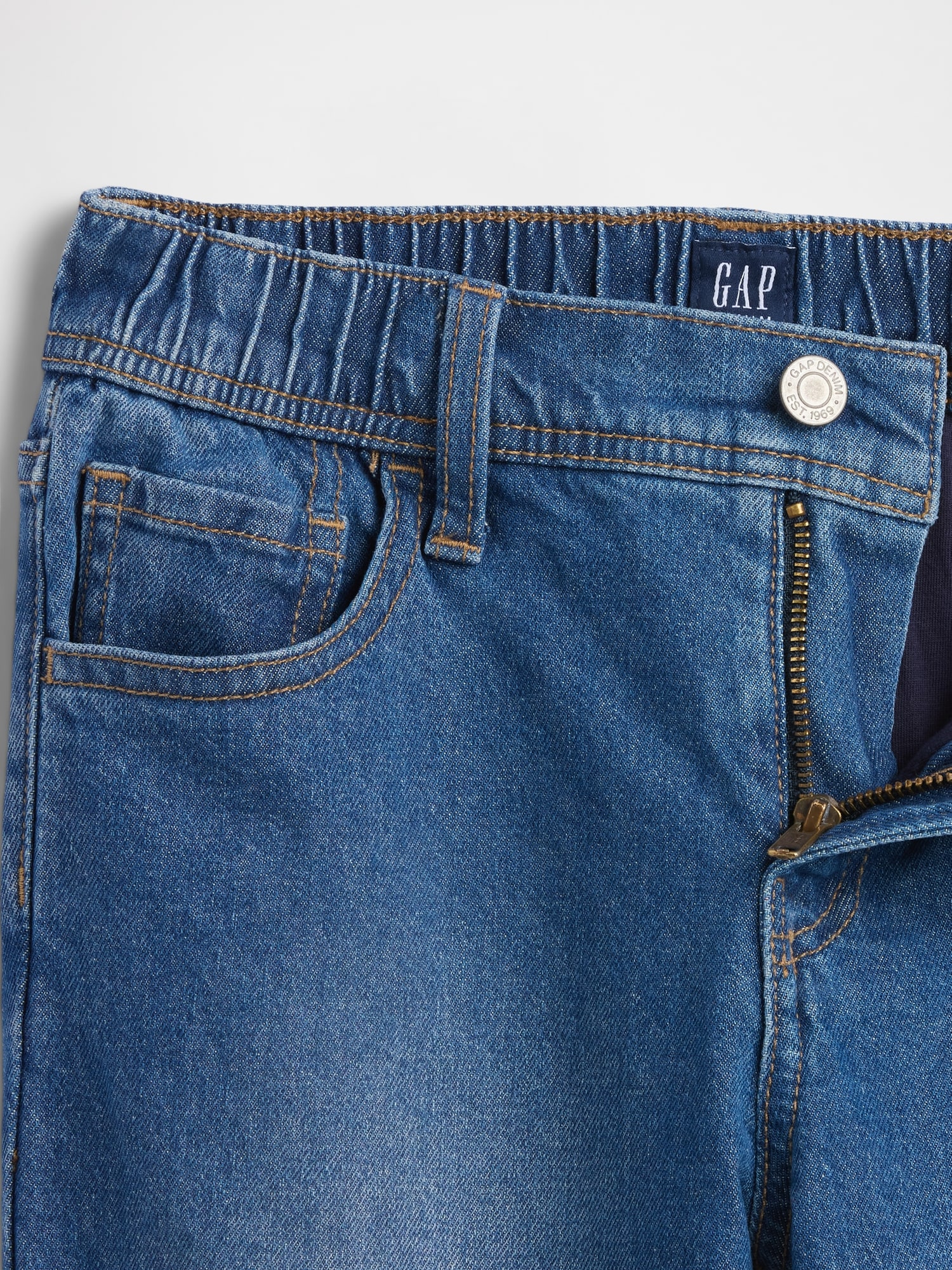 オリジナル ストレート 裏地付きデニム (キッズ)-2