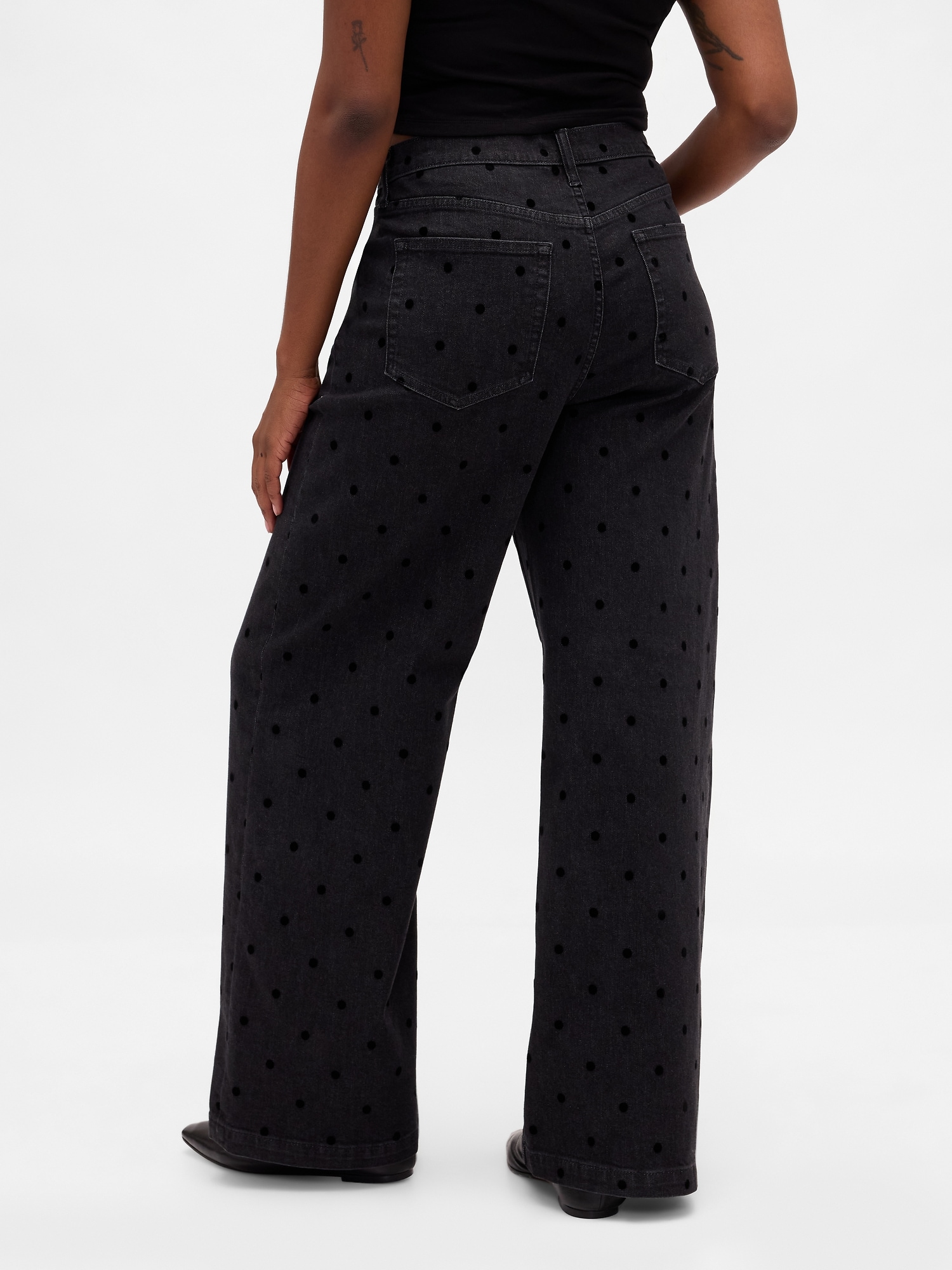 ハイライズ ストライドワイドデニム-5