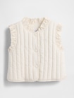 キルティング ラッフルフリルトリミング ベスト(幼児・ベビー)-0