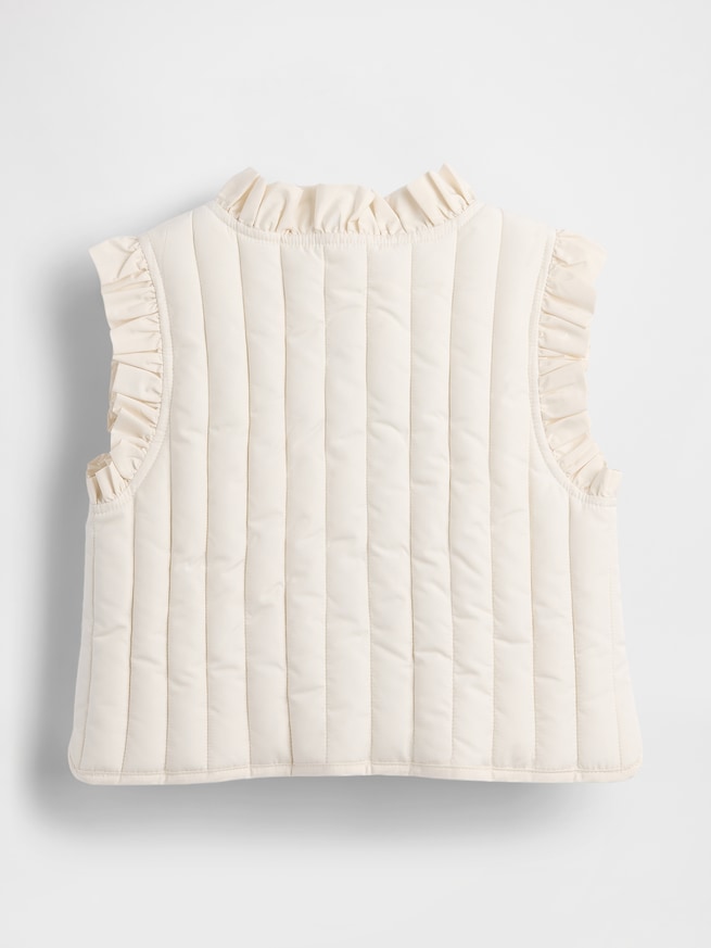 キルティング ラッフルフリルトリミング ベスト(幼児・ベビー)-1