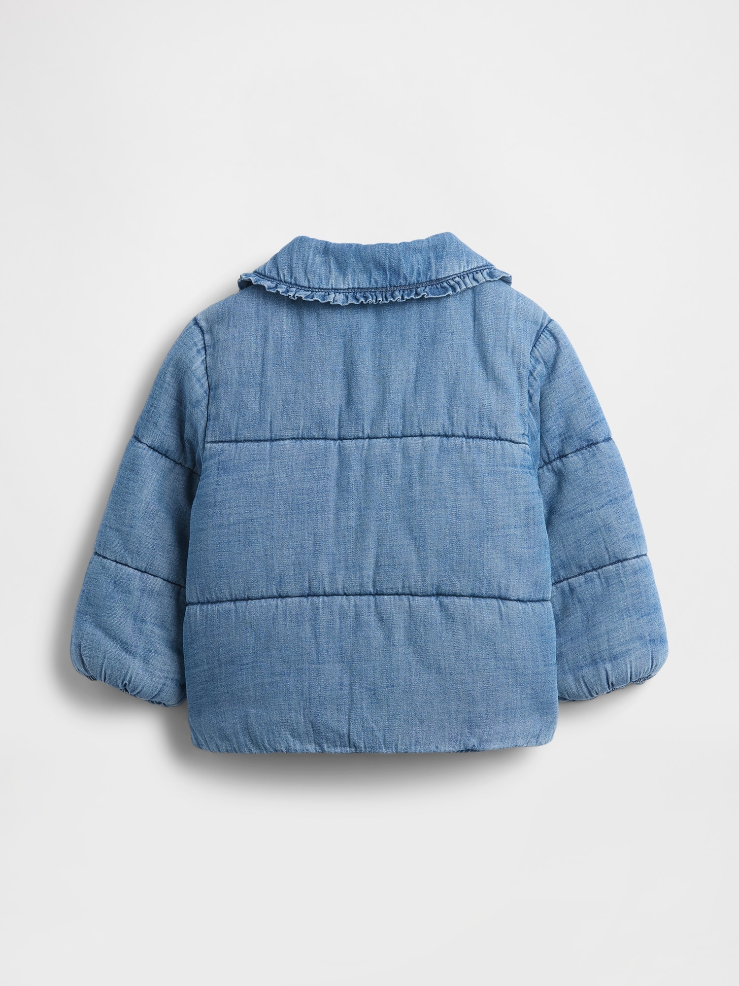 あったか裏地 デニムパファージャケット (幼児・ベビー)-1