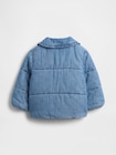 あったか裏地 デニムパファージャケット (幼児・ベビー)-1
