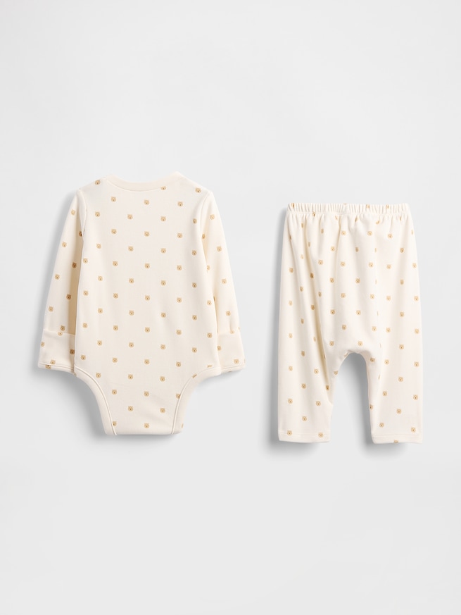 ソフトスパン ボディスーツ コーデセット (ベビー)-1