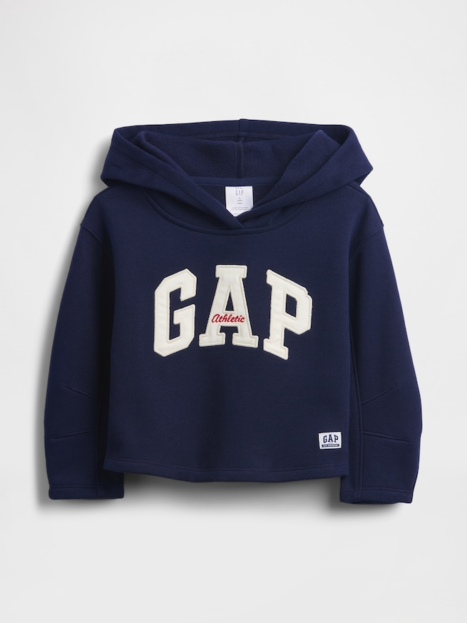 babyGap クロップド バレルスリーブ GAPロゴパーカー-0