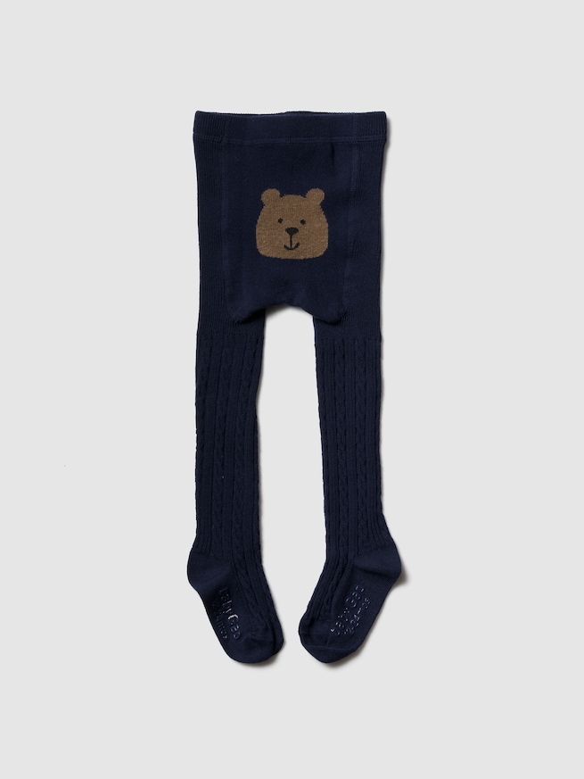 くまさんケーブルニットタイツ (ベビー＆幼児)-3