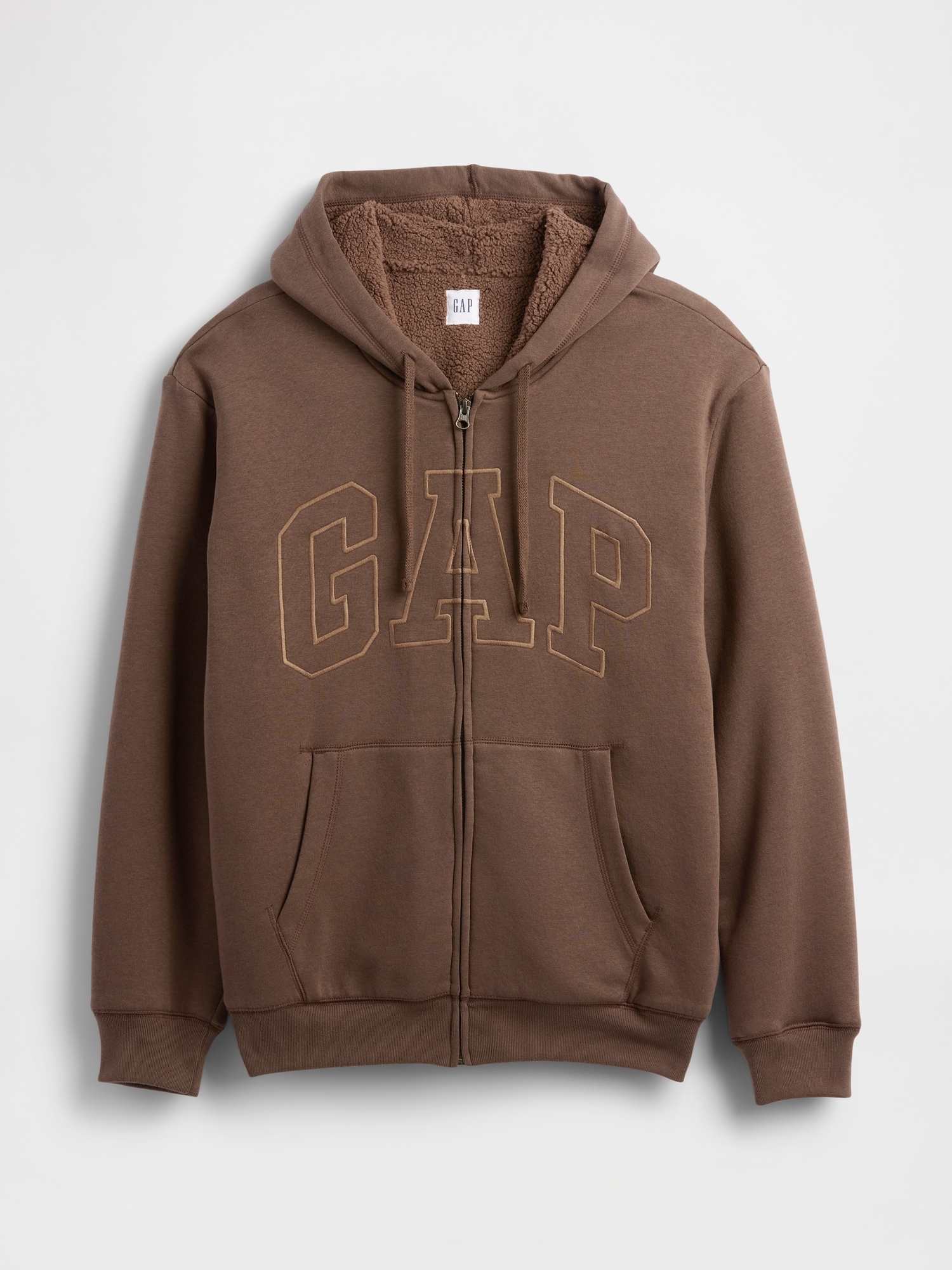 Gap公式オンラインストア | リラックスフィット GAPロゴ 裏ボア ジップ