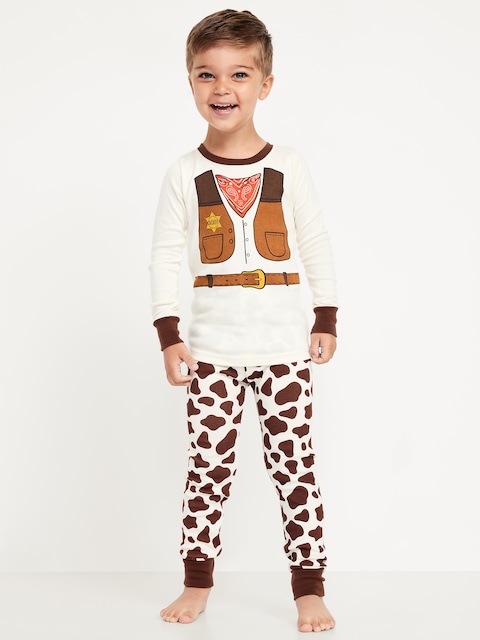 Printed Snug-Fit Pajama Set for Toddler & Baby