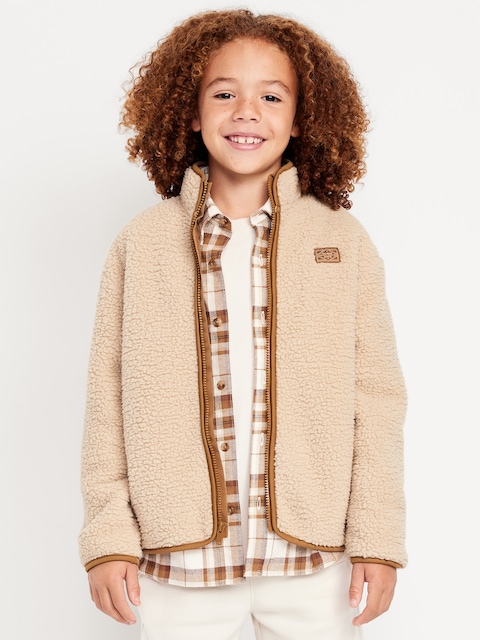 Sherpa Zip-Front Jacket for Boys