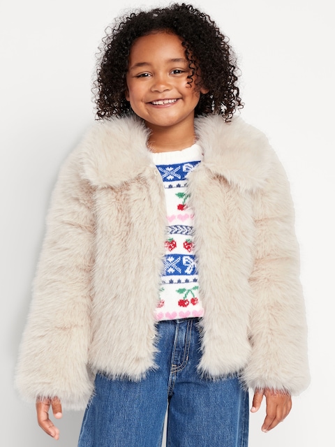 Cozy Faux-Fur Jacket for Girls