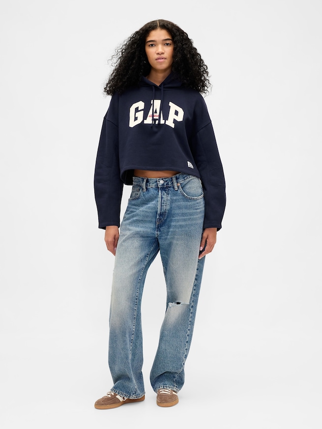 オーバーサイズ バレルスリーブ GAPロゴパーカー-1