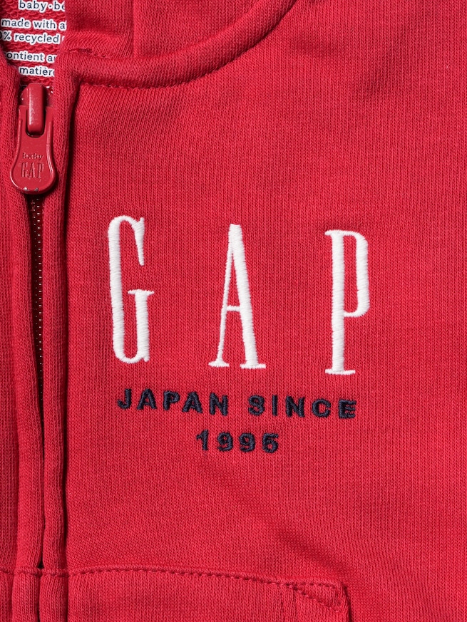 30th アニバーサリー ヴィンテージソフト GAPロゴ ジップアップパーカー (幼児・ベビー)-2