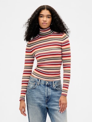 CashSoft カシミヤタッチ ストレッチ タートルネックセーター