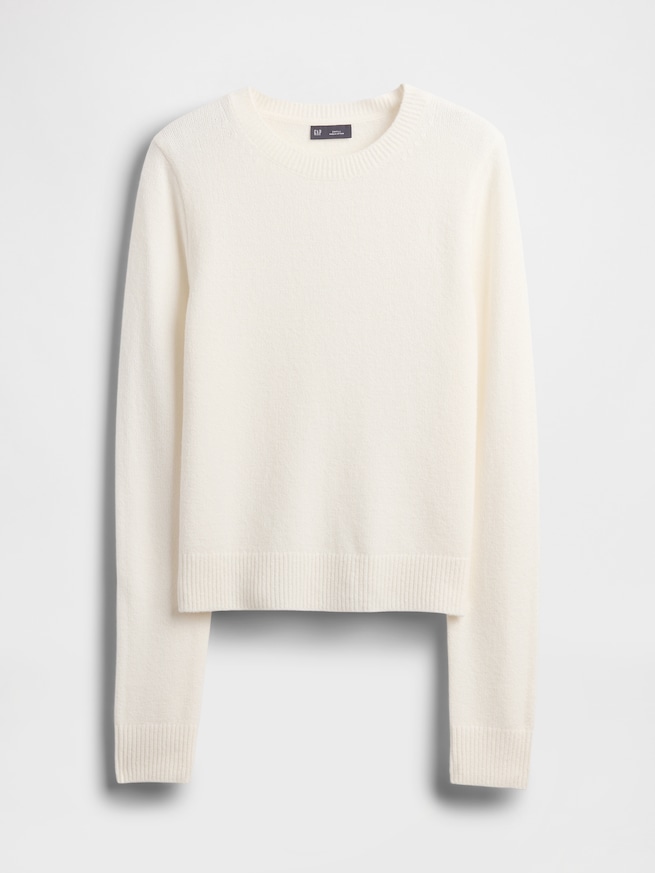 CashSoft カシミヤタッチ クルーネックセーター-4