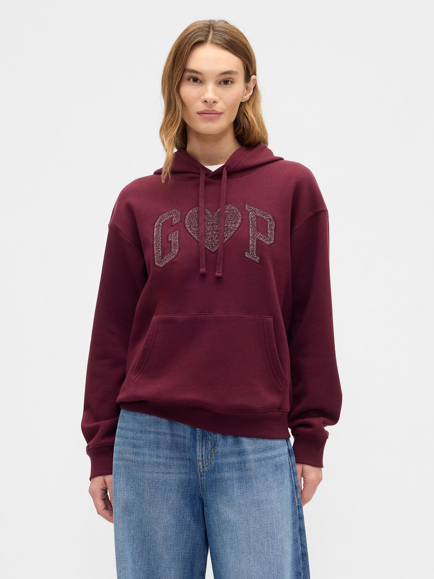 Relaxed Gap Logo Hoodie