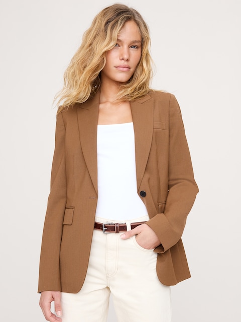 Slim Italian Wool Blazer