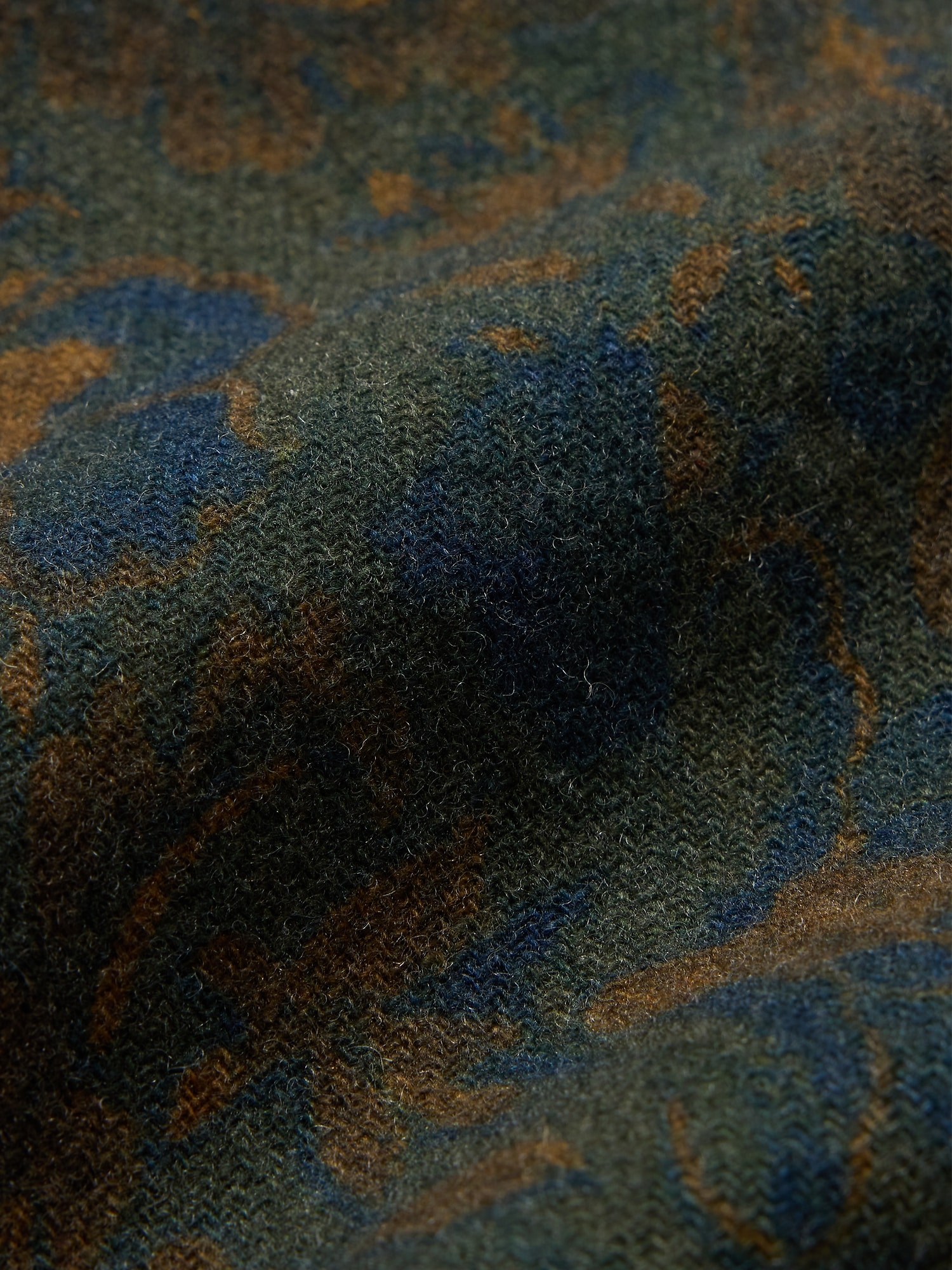 フローラル ウール ブレンド スカーフ-1