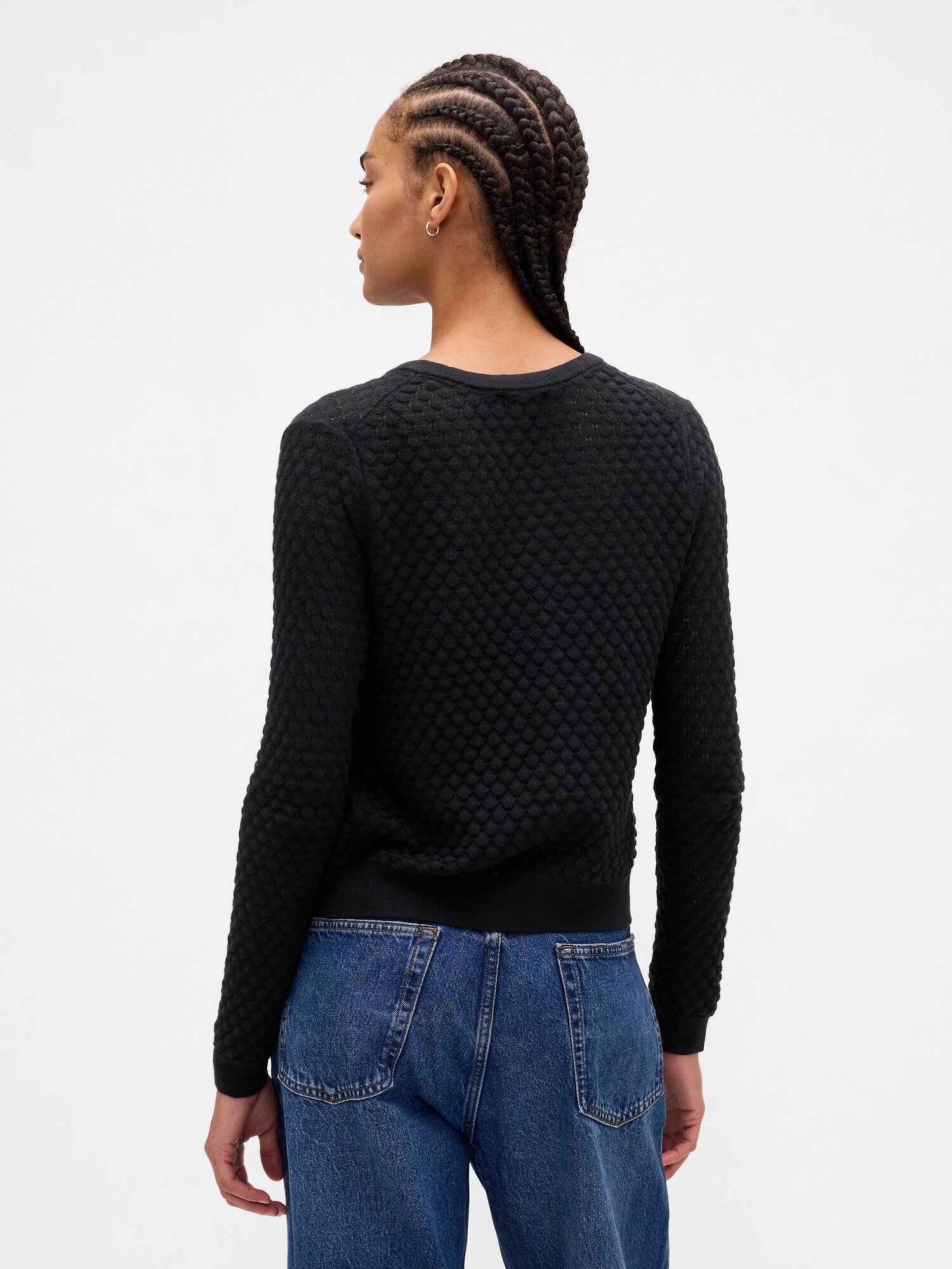 CashSoft カシミヤタッチ ストレッチ ポインテール カーディガン-2