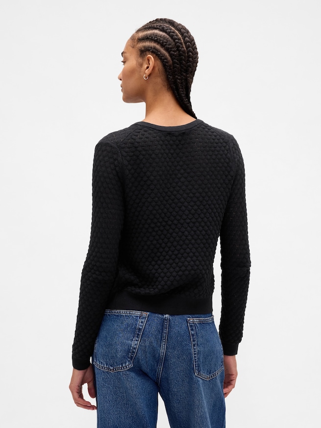 CashSoft カシミヤタッチ ストレッチ ポインテール カーディガン-2