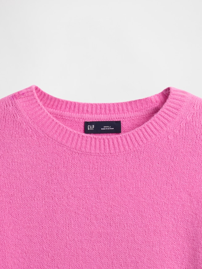 CashSoft カシミヤタッチ クルーネックセーター-3